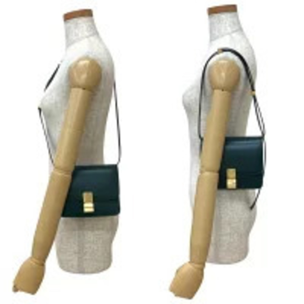 CELINE Calf Leather Shoulder Bag Green - Picture 2 of 10